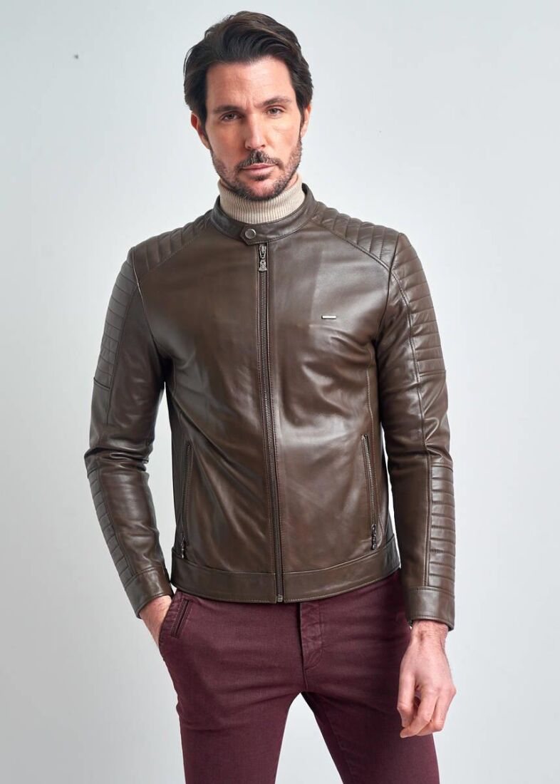 CLOVIS MEN'S LEATHER COAT - 2