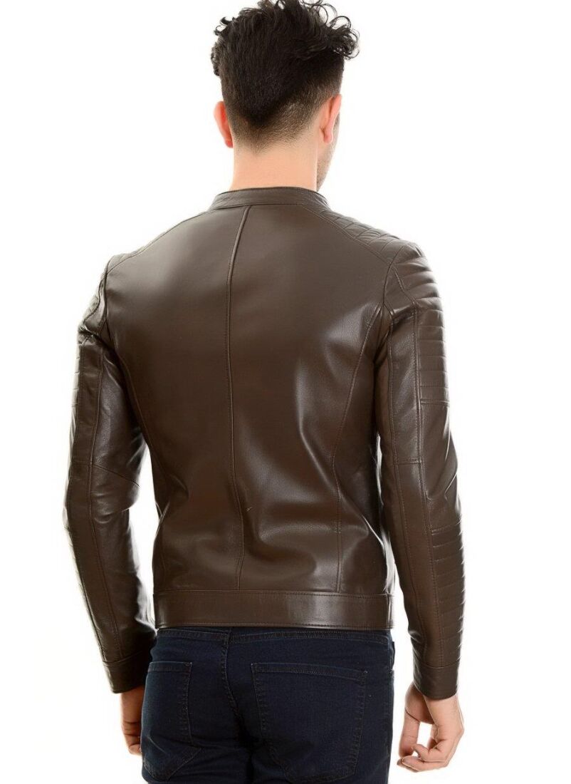 CLOVIS MEN'S LEATHER COAT - 6