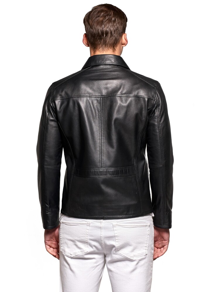 THIBAULT CLASSIC CUT MEN'S LEATHER JACKET - 3